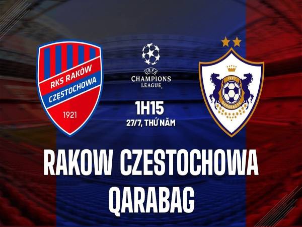 Dự đoán tỷ số Rakow Czestochowa vs Qarabag 1h15 ngày 27/7