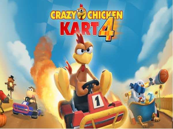 Đua xe gà Crazy Chicken Kart 3D