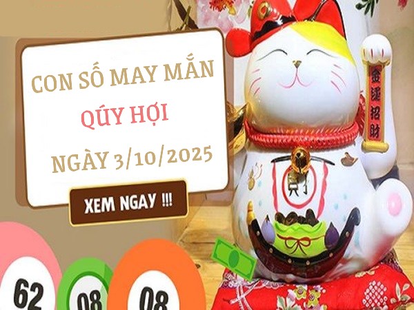 Cơ hội phát triển rực rỡ với số đẹp tuổi Quý Hợi 3/10/2025