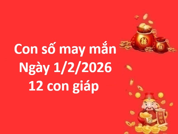 Con số may mắn ngày 1 tháng 2 chủ nhật của 12 con giáp