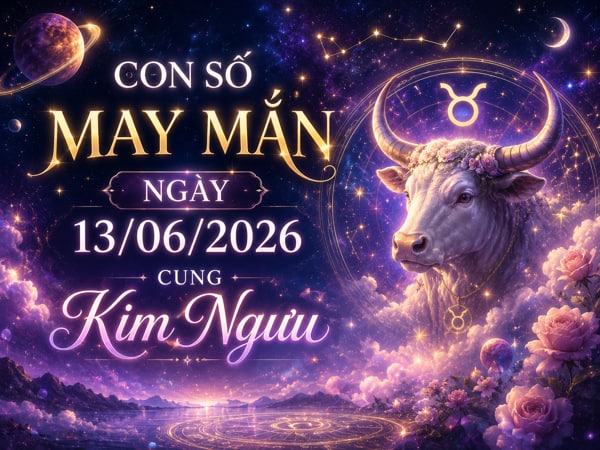 Bật mí con số may mắn ngày 13/06/2026 cung Kim Ngưu