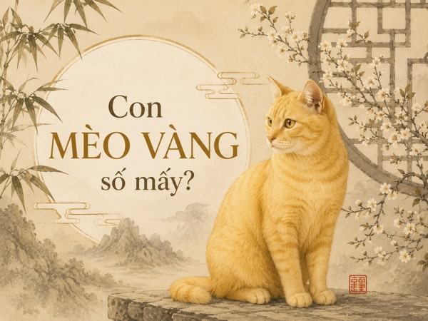 Bật mí ý nghĩa con mèo vàng số mấy rủng rỉnh tài lộc?