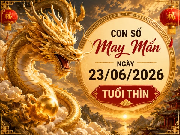Vượng phát với con số may mắn ngày 23/06/2026 tuổi Thìn