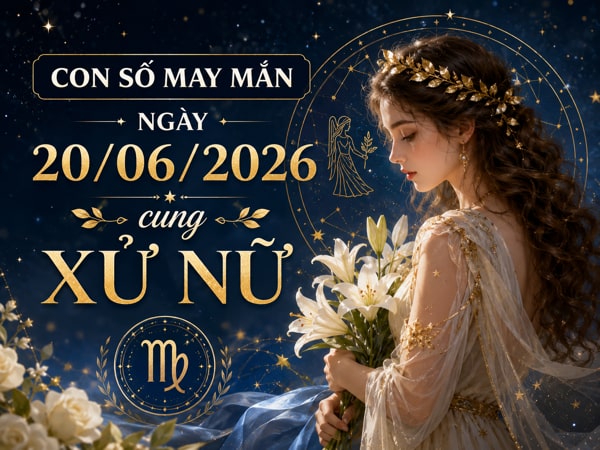 Ẵm lộc vàng với con số may mắn ngày 20/06/2026 cung Xử Nữ