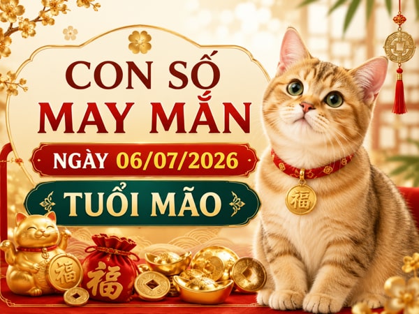 Khởi phát tài vận với con số may mắn ngày 06/07/2026 tuổi Mão