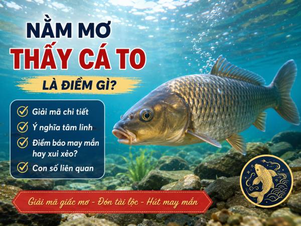 Mơ thấy cá to điềm tốt hay xấu, con số nào mang may mắn