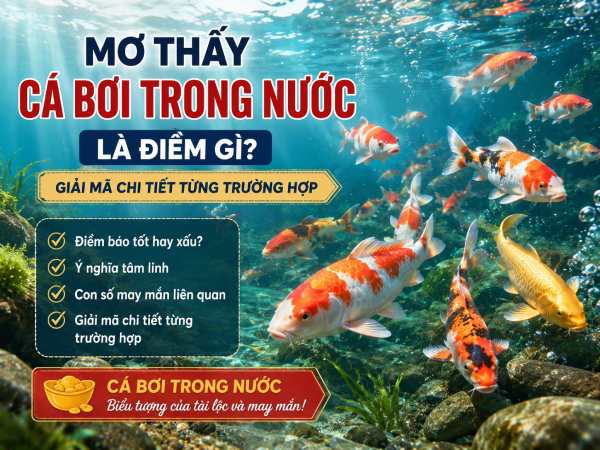 Mơ thấy cá bơi trong nước là điềm gì?